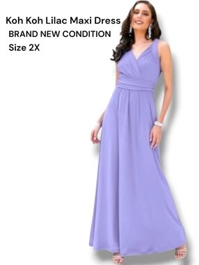 Koh Koh Plus Size Lilac Formal Dress EXCELLENT CONDITION